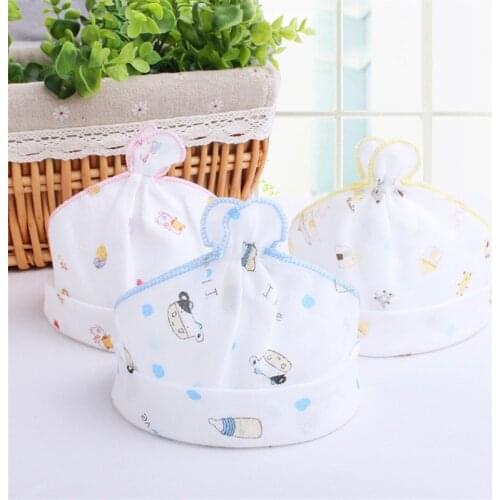 Summer Cartoon Baby Baby Cotton Gauze Hat Children Hat Empty Top Baby Clothing Fontanelle Hat Kids Hats Baby Hat