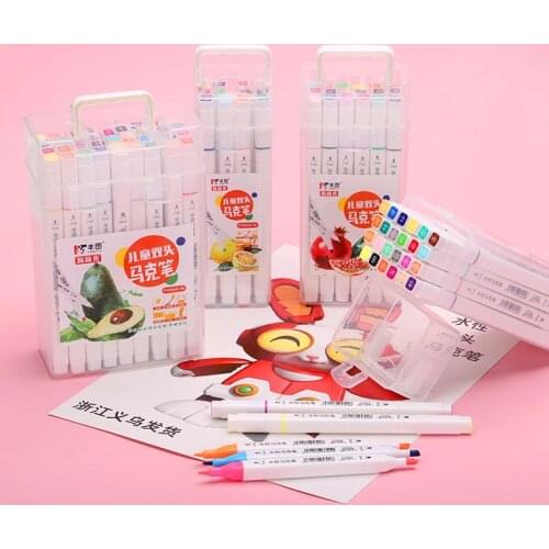 Sketching Skewing Lettering Markers For Drawing 12/24/36 Color Pens Children Coloring Graffiti Manga Drawing Liner Stationery