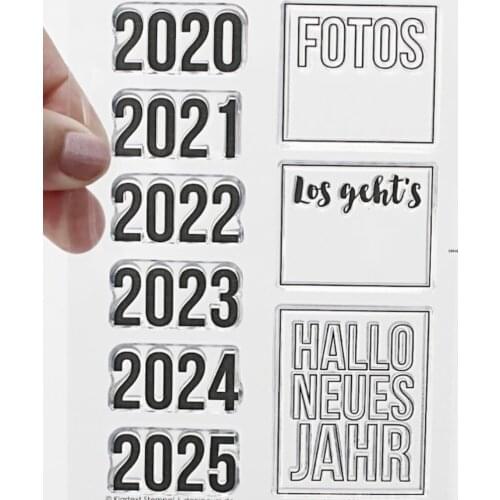 German 2021 clear stamp /Seal for DIY scrapbooking/photo album Decorative clear stamp sheets A6015