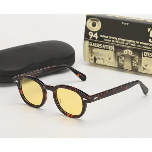 Yellow Night-Vision Glasses Protective Gears Polarized Sunglasses Johnny Depp Glasses Night Vision Drivers Goggles Anti Glare