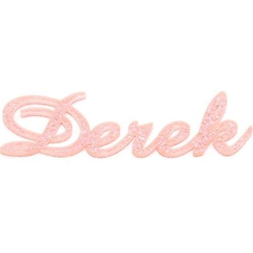 Personalized Laser Cut Shining Pink Powder Name Place Name Setting Guest Name Tag Wedding Party Wedding Place Card Table Decor