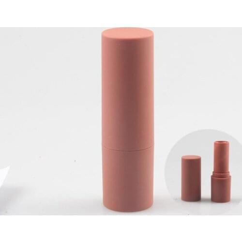 12.1mm Plastic Empty Lipstick Tube, DIY Graceful Lip Rouge Subackage, Clear Brown Round Lip Makeup Tools F20172759