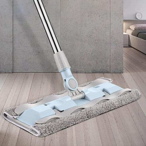 Flat Mop With Rotating Tray Microfiber Cloth Household Cleaning Product Self Cleaning Magic Mop Bathroom Accessories Sets