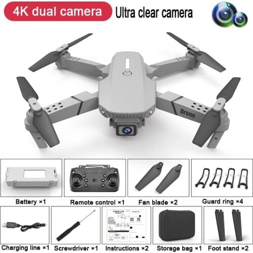 Rc Drone 4k Hd Wide Angle Dual Camera 720p Wifi Fpv Fold Long Endurance Remote Quadcopter Real-time Transmission Helicopter Toys