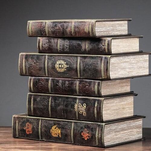 European-style Retro Collection Props Book Office Decoration Ornaments Fake Book Craft Murals Handicrafts Furnishing Ornaments