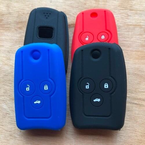 3 Button Silicone Protector Key Cover For Honda CIVIC ACCORD EURO CR-V CROSSTOUR ODYSSEY CITY for ACURA TL MDX FOB Fil Key Case