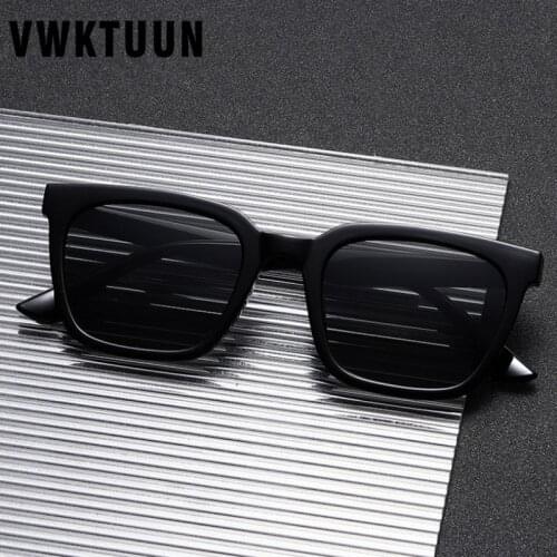 VWKTUUN Sunglasses Women Men Square Shades Driver Driving Eyewear Vintage Colorful Lnes Sunglasses Outdoor UV400 Eyewear