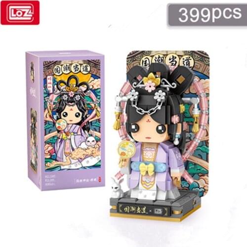 Loz building blocks national tide in power Sun Wukong Chang'e mini small particle assembly toys for children boys and girls