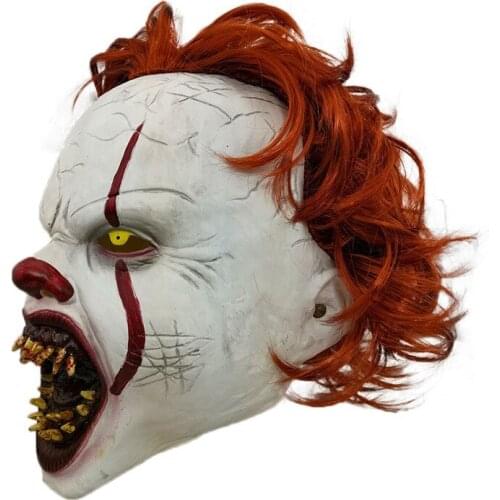 LED Pennywise Clown Mask Stephen Kings It Chapter Two Masque Cosplay Helmet Prop Masks 06