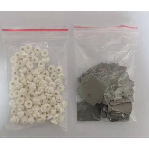 TO-3P 100PCS Insulation Pads Silicone Heatsink Shim and Transistor Plastic Washer Insulation Washer each100pcs
