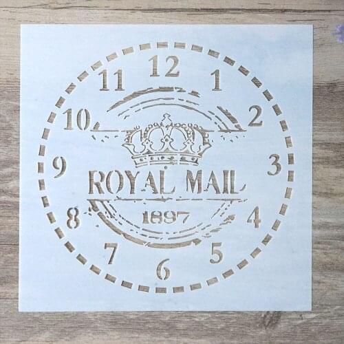 15 cm 30 cm 40 cm DIY Craft Clock tencil For Walls Painting Scrapbooking Stamping Stamps Album Decorative Embossing Paper Cards