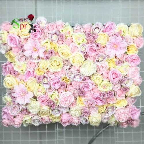 SPR Free Shipping-mix color bohemia-10pcs/lot Artificial silk rose flower wall wedding background lawn decoration