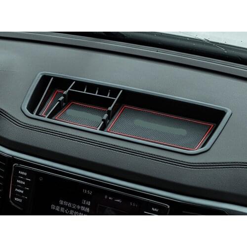 ABS Dashboard storage box cell phone holder box Car Styling Accessory for 2017 2018 2019 Volkswagen VW Atlas Teramont