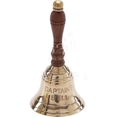 Golden colour wooden small bell Bar bell party call bell