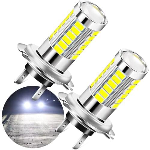 2pcs H7 100W 12V White Car Headlights for Nissan X-trail T32 Rogue Qashqai Teana Altima Murano Juke Almera Sentra