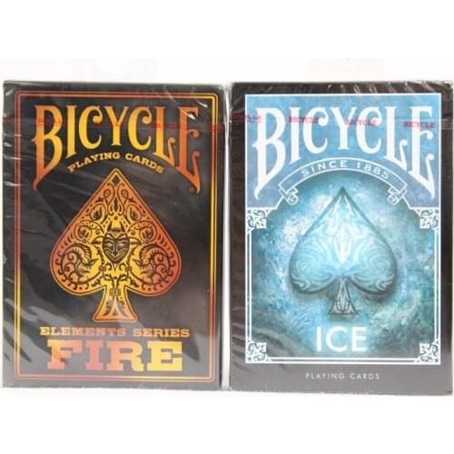 2 Decks Bicycle Ice&Fire Playing Cards Collectable Poker USPCC Limited Edition Sealed Magic Card Magic Tricks Props for Magician