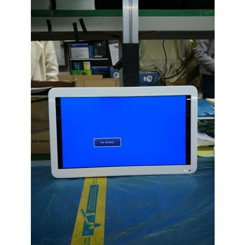 15.6-inch metal frame wall mount android bus monitor 2 AV input ceiling display with Android4.4 O.S. 3G 4G GPS VGA HDMI USB SD