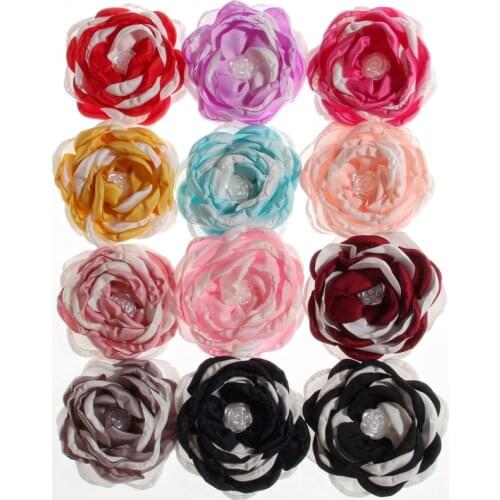 5PCS 8.5CM Newborn Burn Edge Artificial Flower For Wedding Decoration Fabric Flowers For Dress Cloth