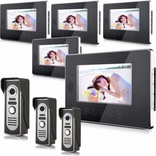 7 Inch 3v5 Touch Screen Two Way Intercom Video Door Phone