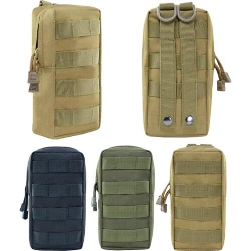 900D Oxford EDC Molle Pouch Bag Outdoor Military Waist Fanny Pack Mobile Phone Pouch Belt Waist Bag Camping Hunting Tactical Bag