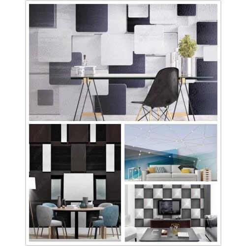 Papel de parede abstract 3d stereo geometric lines Modern wallpaper,living room tv wall bedroom wall papers home decor bar mural