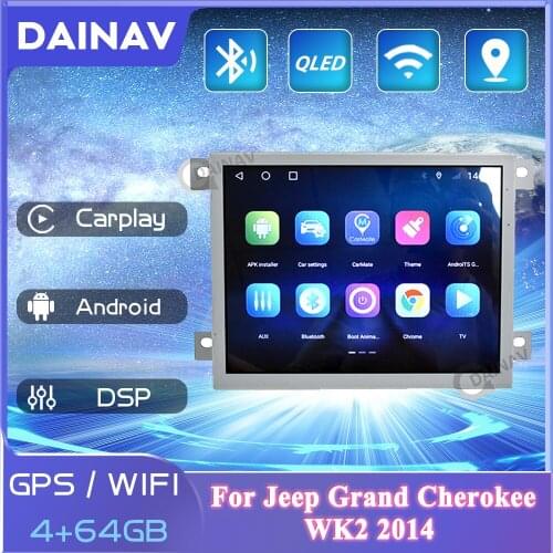 2 Din Android Car Radio Video For jeep grand cherokee WK2 2014 Car Autoradio GPS Navigation Multimedia DVD player Tape Recorder