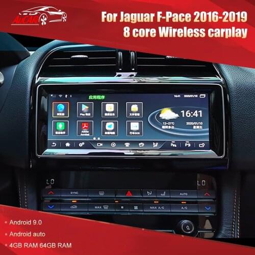 Aucar Android 10 head unit for Jaguar F-PACE 2016-2019 Multimidia car radio 10.25 inch Gps navigation autoradio stereo player