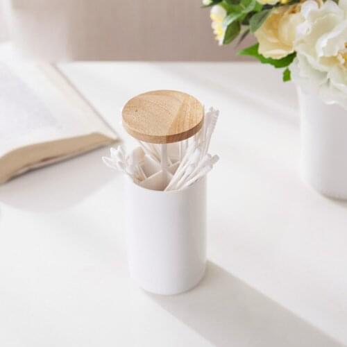 Automatically Toothpick Holder Cotton Swab Box Simple Mini Pressure Design White For Home Bathroom Hotel Daily Necessities Tool