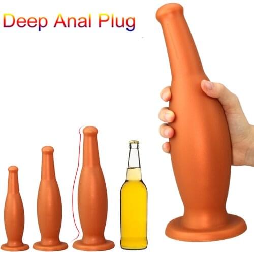 Super Long Huge Silicone Anal Plug Soft Anus Dilator Butt Plug Prostate Anal Massager Anal Sex Toys For Men Gay Women Masturbate