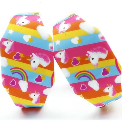 Unicorn Watch For Kid Student Watch Girls And Boys Watch LED Display Touch Screen Watch Cute Cartoon Design Children Watch
