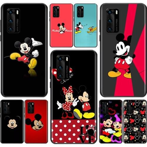 Disney Cute Mickey Mouse For Huawei P Smart Z S Pro Plus 2018 2019 2020 2021 Mate 10 20 30 40 RS PRO Plus lite Phone Case