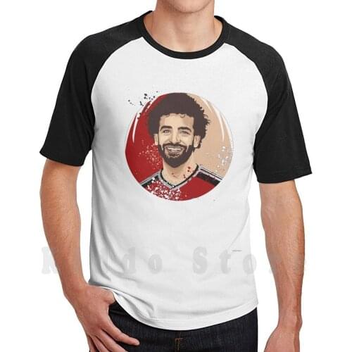 Mo Salah T Shirt DIY Big Size 100% Cotton Mohammed Salah Salah Football Club Football Egypt