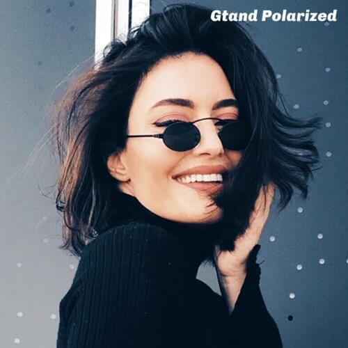 Gtand Vintage Classic Gothic SteamPunk Style Polarized Sunglasses Women Fashion Small Oval Metal Brand Design Sun Glasses GT849