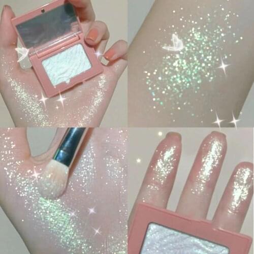 Bomb Shimmer Highlighter Monochrome Glitter Matte Eyeshadow Palette Face Contour Powder Bronzer Highlight Palette Cosmetic Blush
