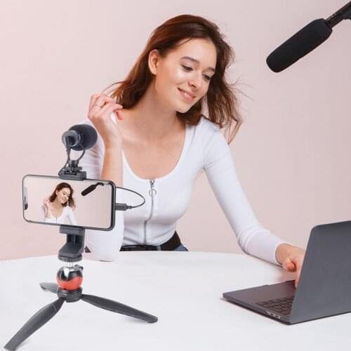 Microphone,Streaming Microphone for iPhone/iPhone 12 Mini Pro Max/11/11 Pro/XS/XR/X/8/7/Android,for Vlogging/YouTube/TikTok