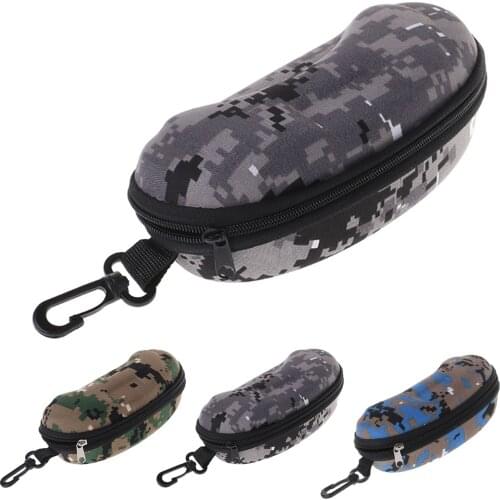 Fashion Camouflage Portable Eyeglasses Eyewear Sunglasses Reading Glasses Carry Bag Hard Zipper Box Travel Pack Pouch Case New
