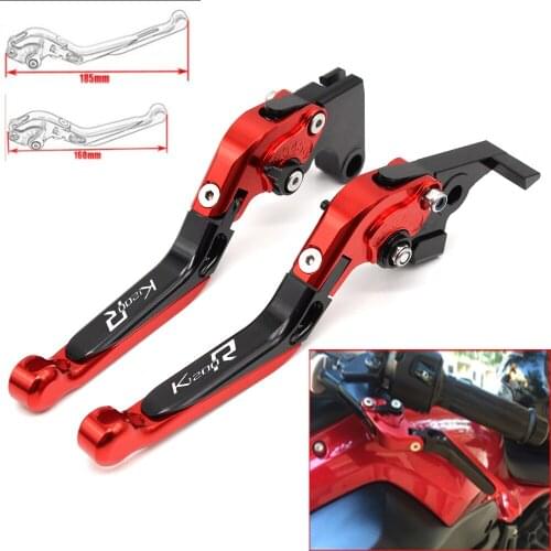 Motorcycle CNC Adjustable Foldable brake Clutch Levers for BMW K1200R 2005 -2008 with Logo (K1200R)