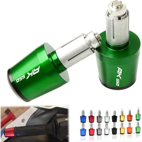 Motorcycles 7/8" Handle Bar Cap End Plugs CNC Handlebar Grips Handle Bar End Caps For Yamaha KYMCO AK550 AK 550 AK-550 2017-2018