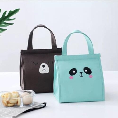 Cloudsweet New Fresh Insulated Lunch Boxes Cold Portable Convenient Lunch Bag Outdoor Picnic Thermal Oxford Waterproof Beam Bags