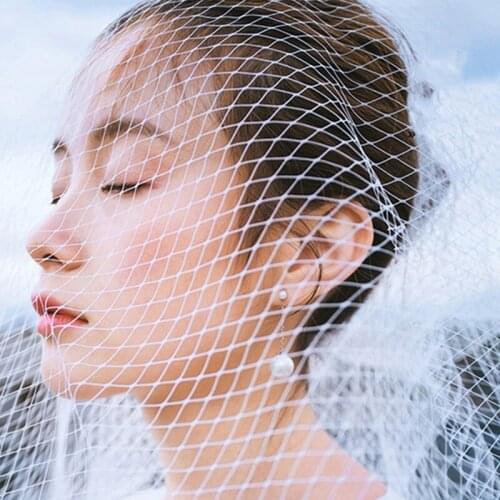 Practical DIY Handcraft Veil Hat Decoration Fabric Nylon Rhombic Mesh Fabric Headwear Clothing Dress Sewing Accessories