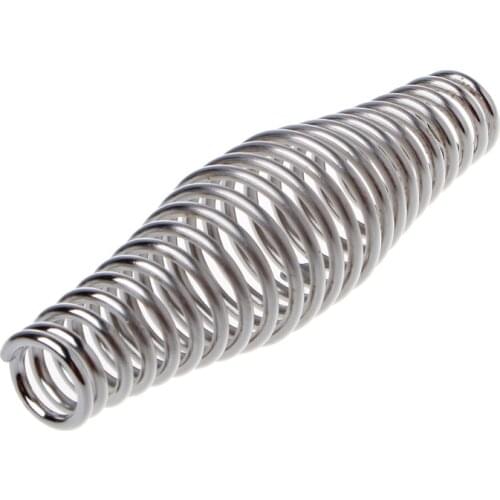 BBQ Stainless Steel Handle Spring Wood Furnace Stove Smoker Elastic Steel Roll