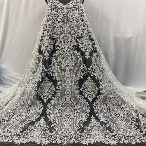 Embroidery lace French Net Lace Fabric African Lace Fabric Mesh Tulle Lace Fabric High Quality wedding fabric JRN47