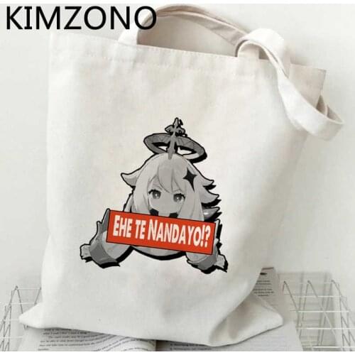 Genshin Impact shopping bag cotton shopper shopper jute bag eco tote bag sac cabas tote boodschappentas sac toile