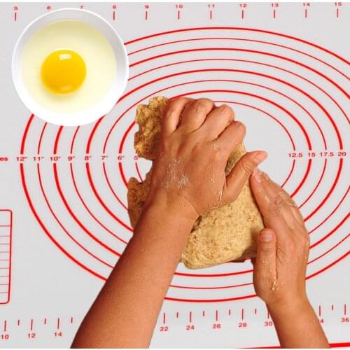 Pizza Dough Rolling Mats Non-Stick Pastry Pad Sheet Kneading Dough Mat Large Size Baking Mat Kitchen Cooking Gadgets Silicone