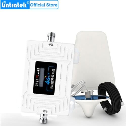 Lintratek 2300mhz-2400mhz mobile signal amplifier BAND 40 LCD cell phone signal repeater AGC/ALC TDD 4G LTE booster set