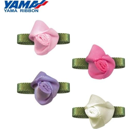 YAMA Bud Foliage Flower Diameter 15mm±2mm Leaf 22mm±3mm 200pcs/bag Satin Ribbon forl Decoration Gift Box Packaging DIY Handmade