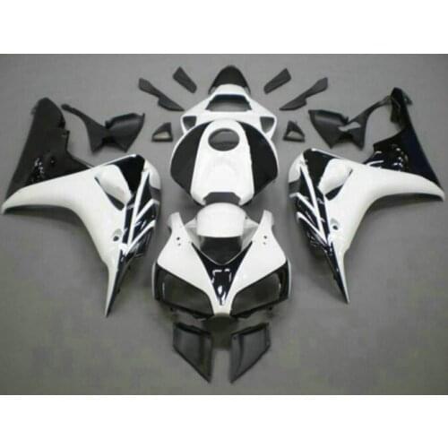 Aftermarket body parts for (hd) white black fairings CBR1000RR 06 07 motorcycle fairing kit CBR 1000RR 2006 2007