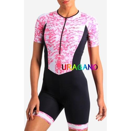 Uragano Female Cycling Monkey Womens Clothing With Free Shipping Leotard Professional Cycling Uniform Short Sleeved Overall Set