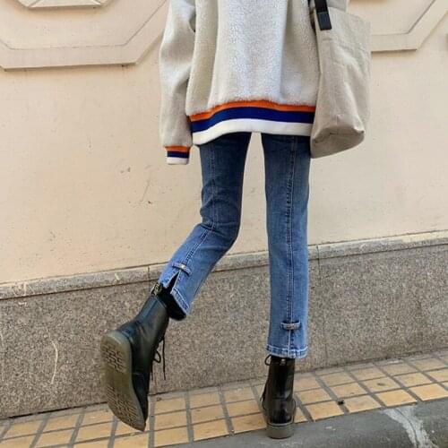 Vy8601 Cheap wholesale 2021 spring summer autumn new fashion casual Denim women Pants woman female OL baggy jeans women