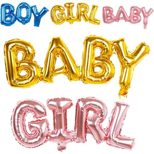 Baby 1PC Baby Shower Decoration Pink Boy Blue Foil Balloon Party Supplies Golden High Quality Girl Hot Sale Birthday Event